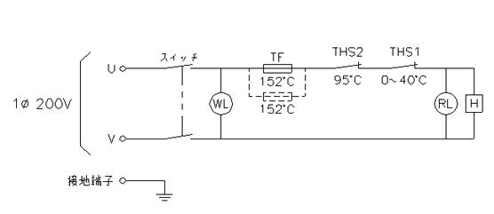 DP-A75PU〜A250PU 結線図