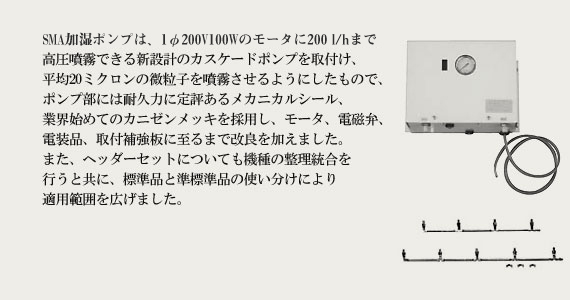 高圧スプレー加湿器 SMA