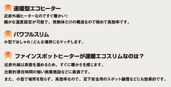 FINE SPOTヒーター(壁掛)IR PREMIUM